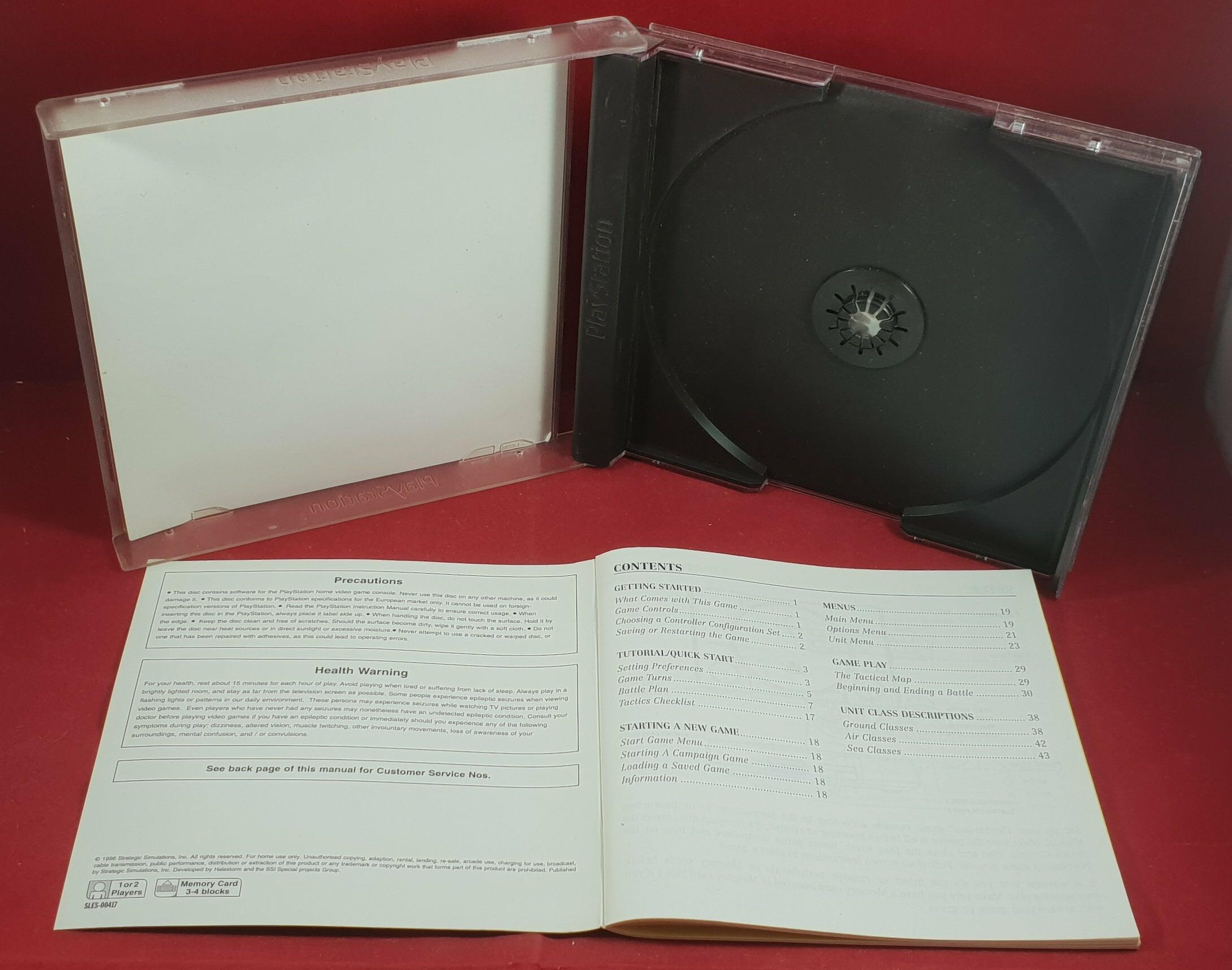 Open case and manual showing front inlay and front page condition.
