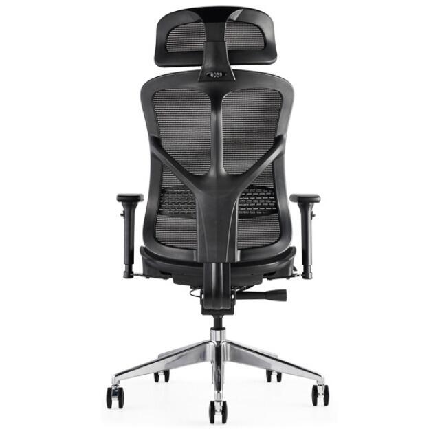 F94 chair with headrest back view showing support system