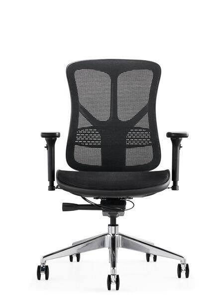Front view of F94-101 ergonomic chair with breathable mesh seat