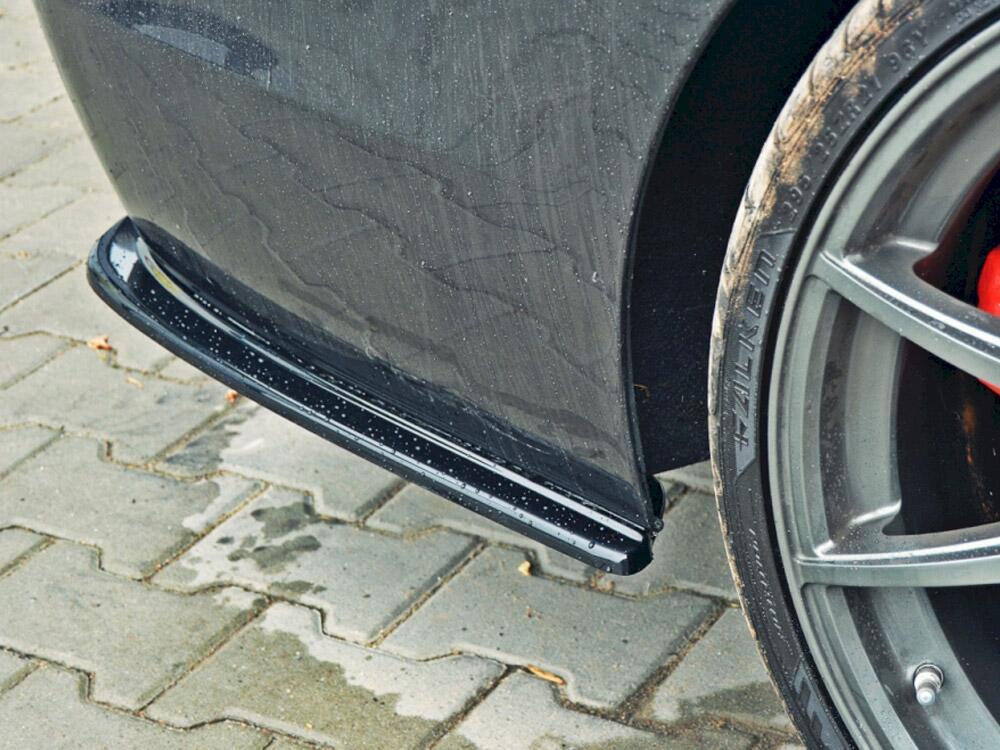 Rear Side Splitters Bmw 5 F11 M-pack (Fits TWO Double Exhaust Ends)