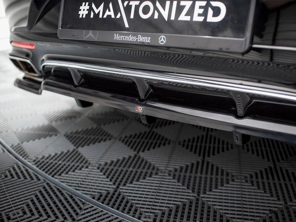 Rear Splitter (Vertical Bars) Mercedes-Benz S Coupe AMG-Line C217 Facelift