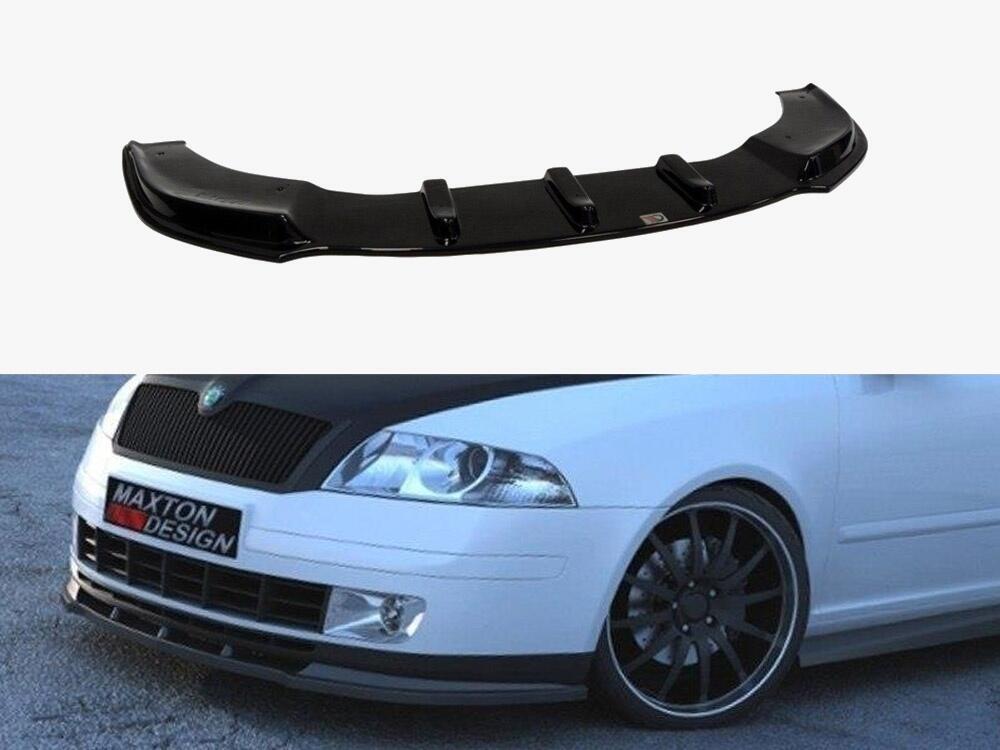 Front Splitter Octavia 2 Preface Model, Standard Bumper - Carbon Look