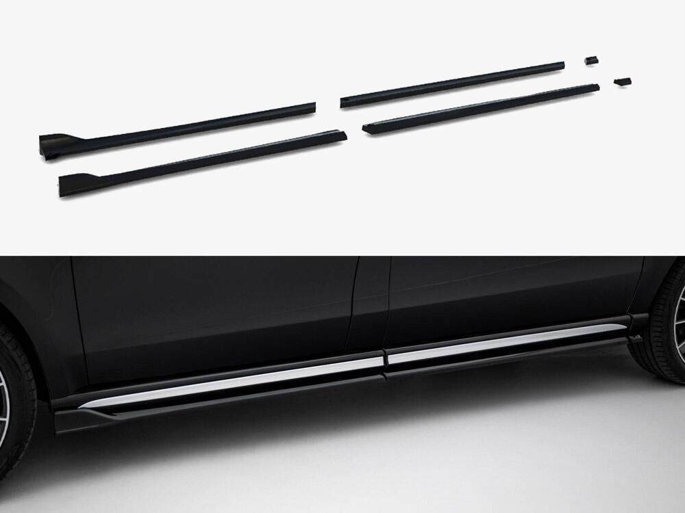 Side Skirts Diffusers V.2 Mercedes-Benz V-Class Long AMG-Line W447 Facelift 2
