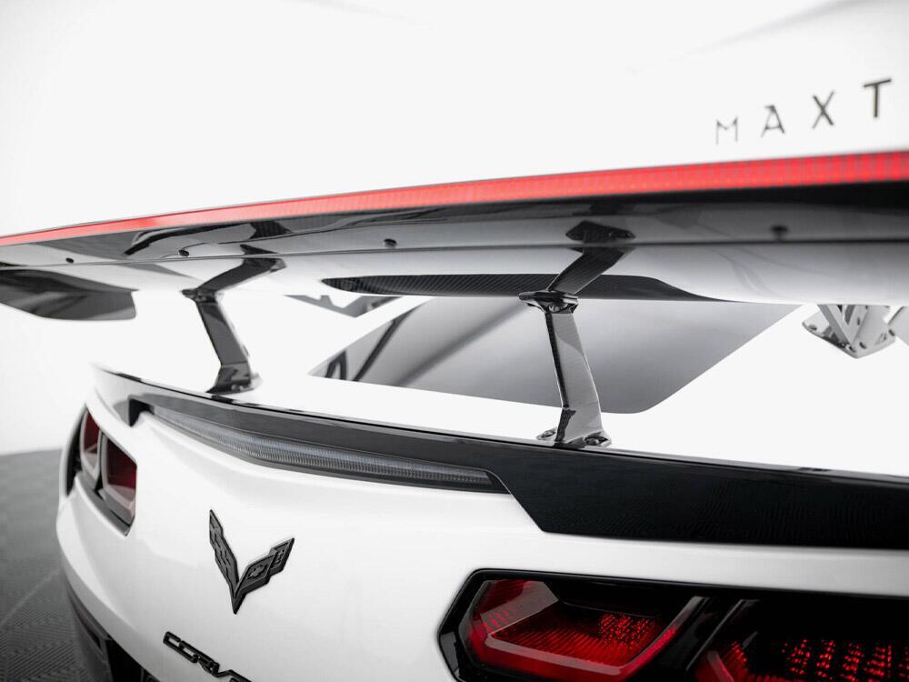 Carbon Spoiler With Upper Swan Mounting + LED Chevrolet Corvette Stingray / Grand Sport C7