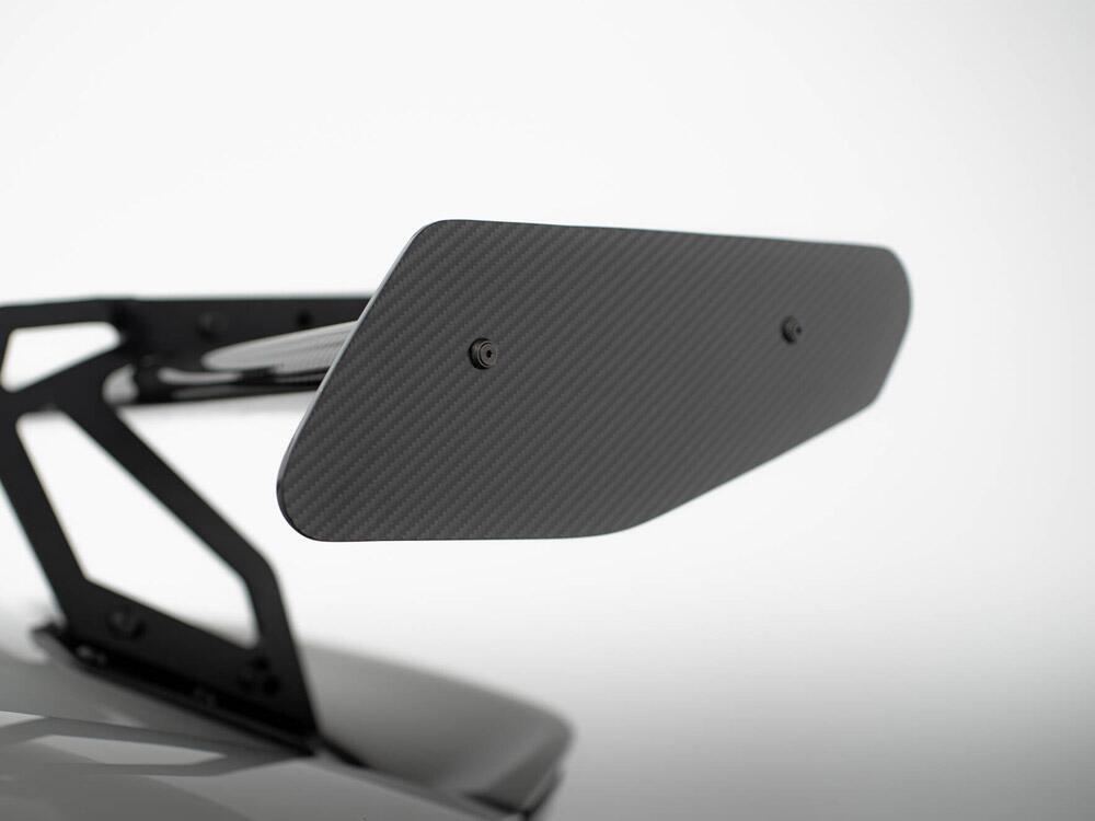 Carbon Spoiler With Upper Swan Mounting V.2 + LED Porsche 718 Cayman GTS 982c