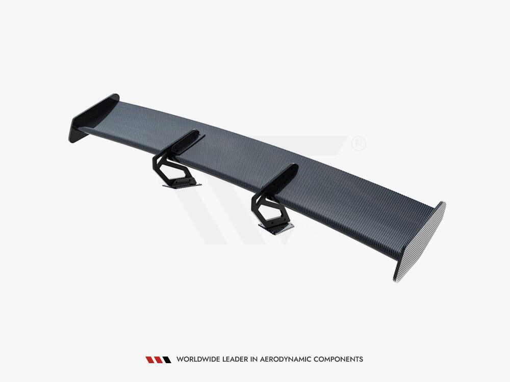 Carbon Spoiler With Upper Swan Mounting V.2 + LED Porsche 718 Cayman GTS 982c