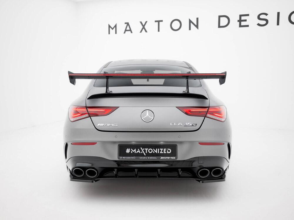 Carbon Spoiler With Upper Swan Mounting + LED Mercedes-Benz CLA Coupe C118 / C118 Facelift