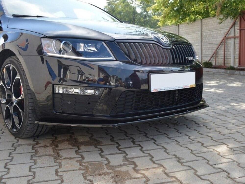 Front Splitter V.1 Skoda Octavia MK3 VRS (2013-2016) - Carbon Look