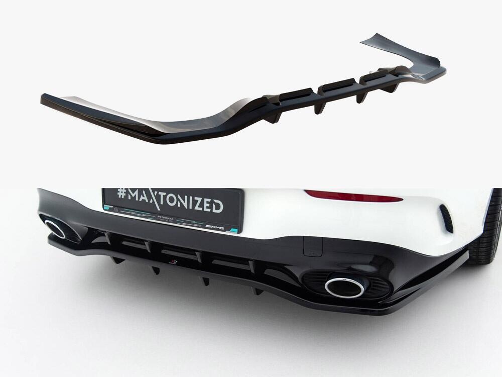 Rear Splitter (Vertical Bars) Mercedes-AMG CLA 35 / 45 Coupe / Shooting Brake C118 Facelift / X118 Facelift