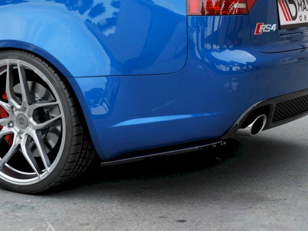 Rear Side Splitters V.1 Audi RS4 Sedan B7 - Textured
