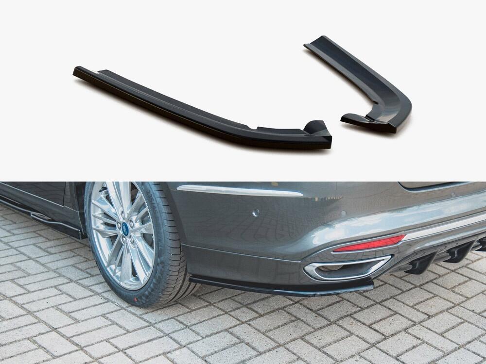 Rear Side Splitters Ford Mondeo Vignale Mk5 Facelift - Carbon Look