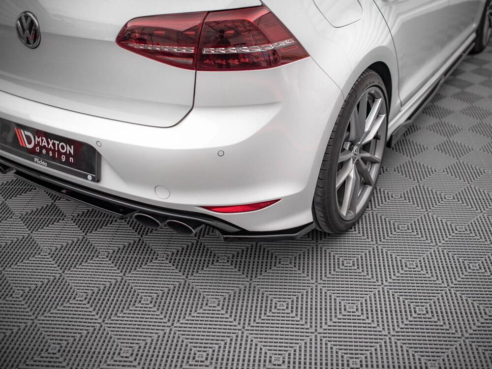 Rear Side Splitters V.3 VW Golf R Mk7 - Carbon Look