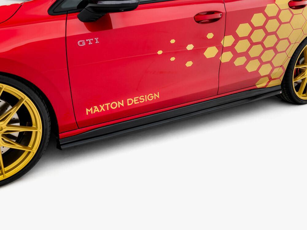 Side Skirts Diffusers V.2 Volkswagen Golf GTI Clubsport Mk8 Facelift
