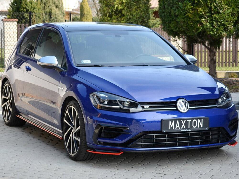 Front Side Splitters Volkswagen Golf R / R-Line Mk7 Facelift