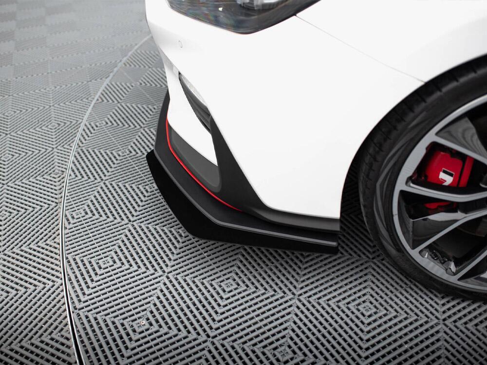 Street PRO Front Splitter + Flaps Hyundai I30 N Mk3 Hatchback / Fastback