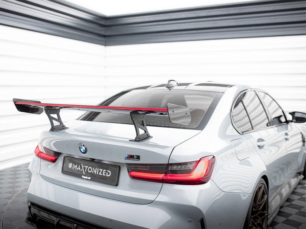 Carbon Spoiler With Internal Brackets Uprights + LED BMW M3 G80 / M340i G20 / 3 M-Pack G20 / 3 Standard G20