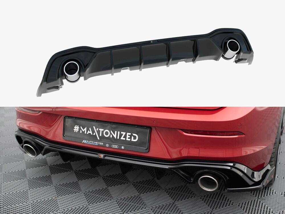 Rear Valance + Exhaust Ends Imitation Volkswagen Golf GTE Mk8
