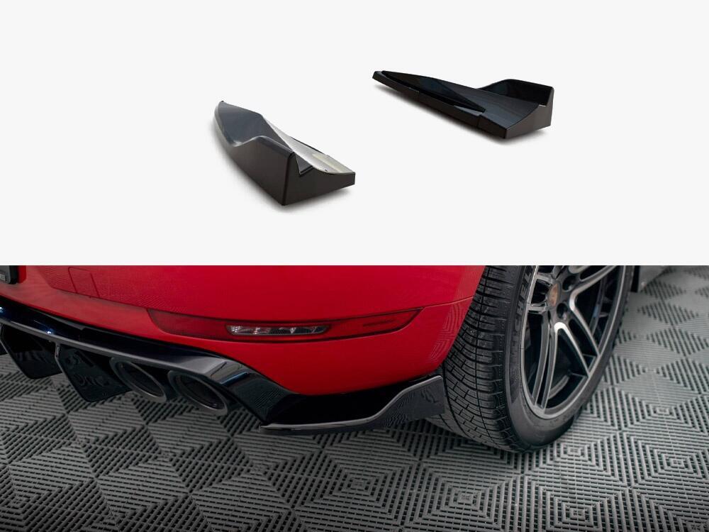 Rear Side Splitters V.2 Porsche Macan GTS / Sport Design Mk1 Facelift