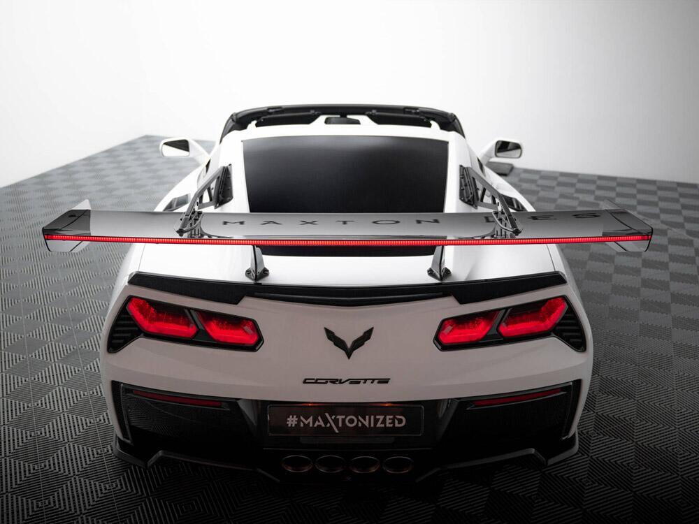Carbon Spoiler With Upper Swan Mounting + LED Chevrolet Corvette Stingray / Grand Sport C7