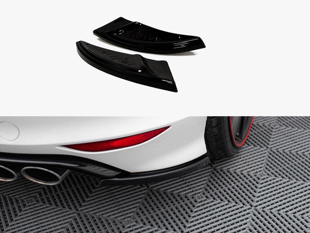 Rear Side Splitters V.1 VW Golf R / R-Line Mk7 - Carbon Look