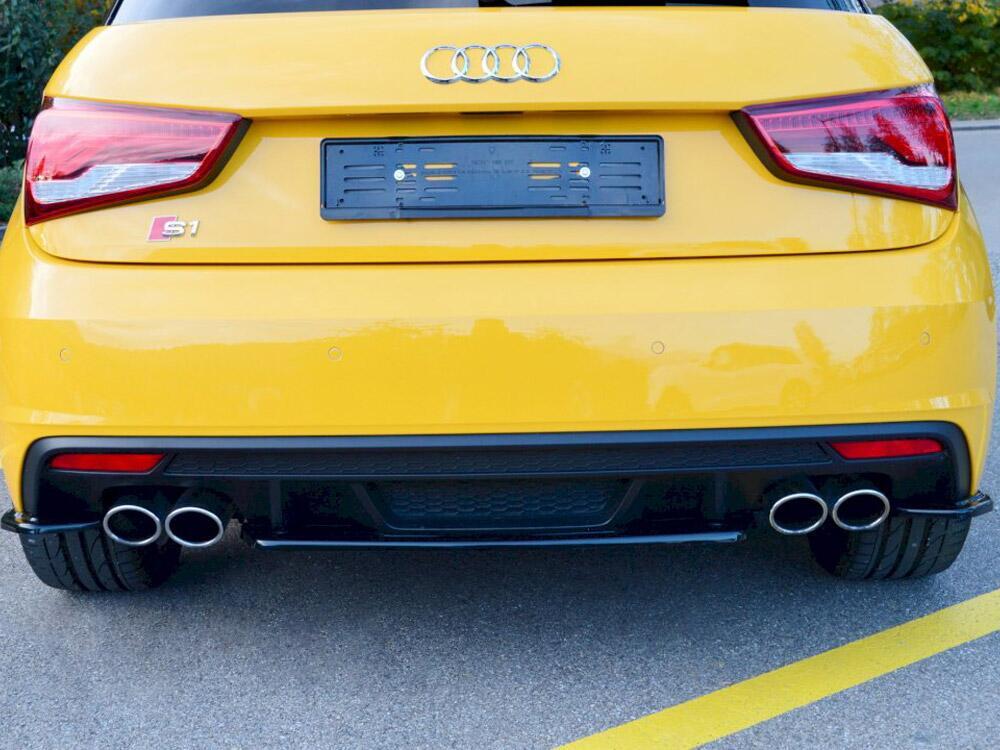 Rear Central Splitter Audi S1 Mk1 (2014-2018) - Textured