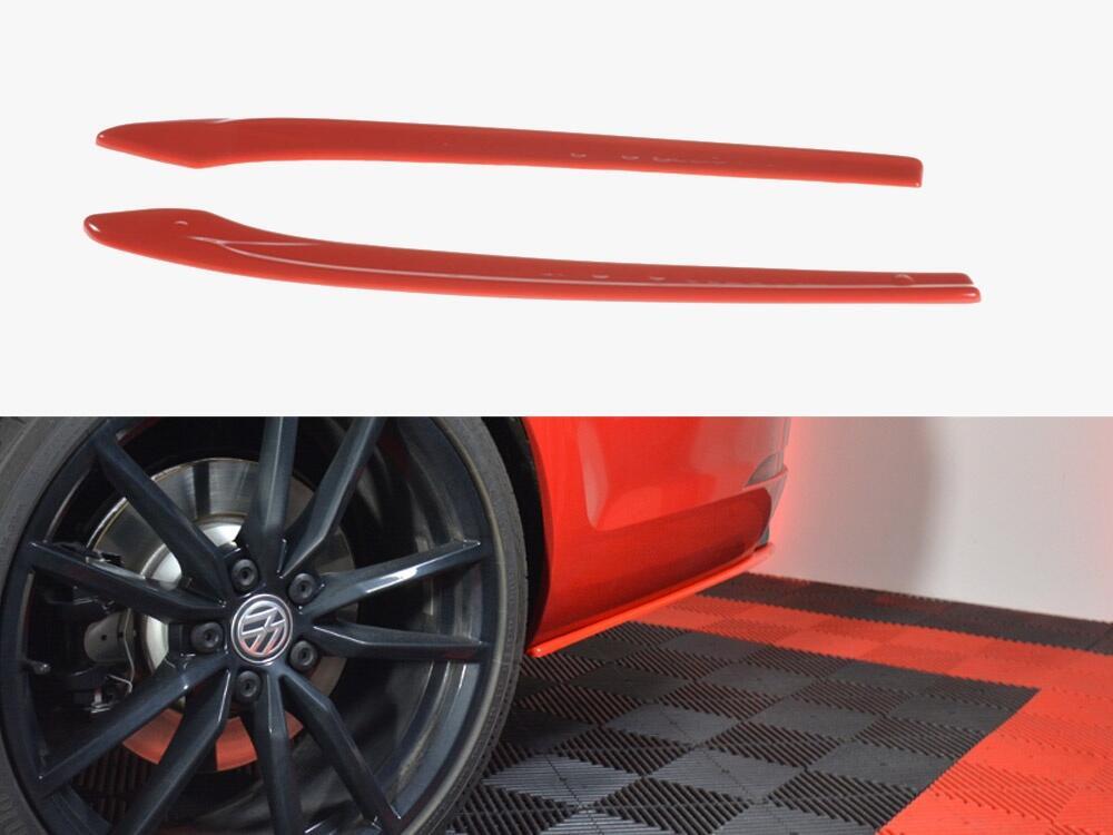 Rear Side Splitters V.2 VW Golf 7 R Variant Facelift - Textured