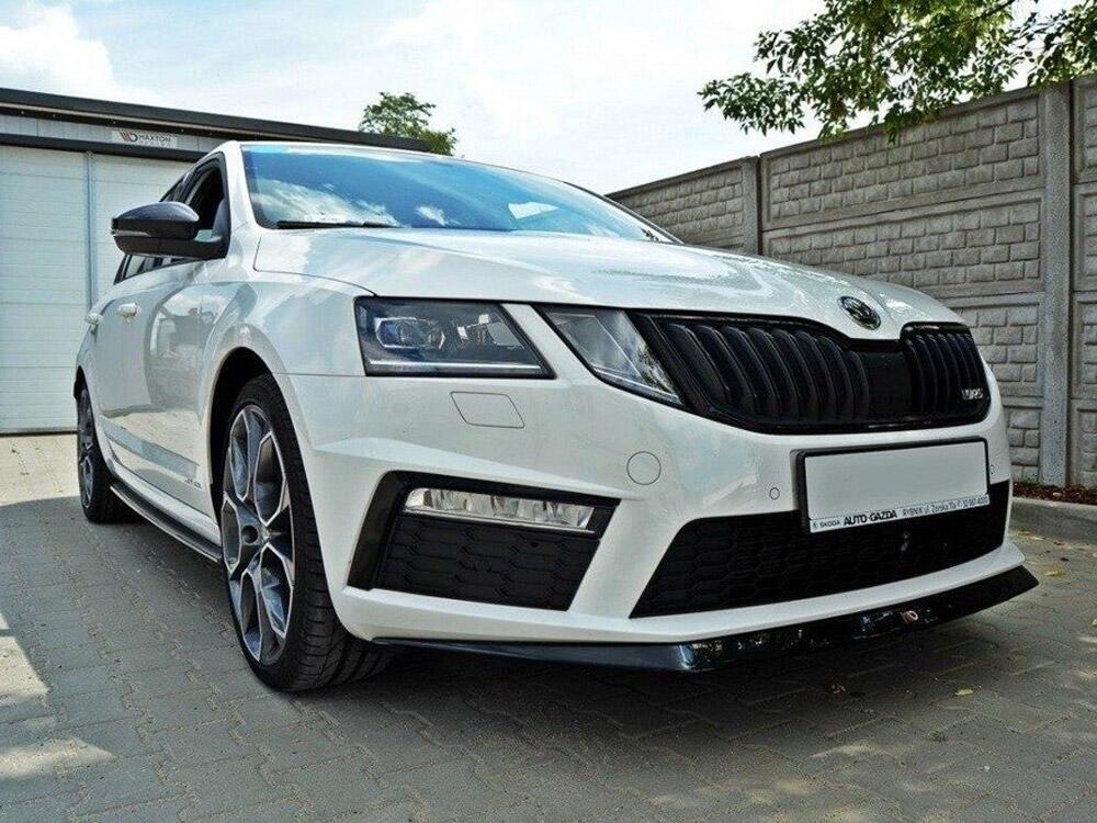 Front Splitter V.2 Skoda Octavia MK3 VRS (2013-2016) - Carbon Look
