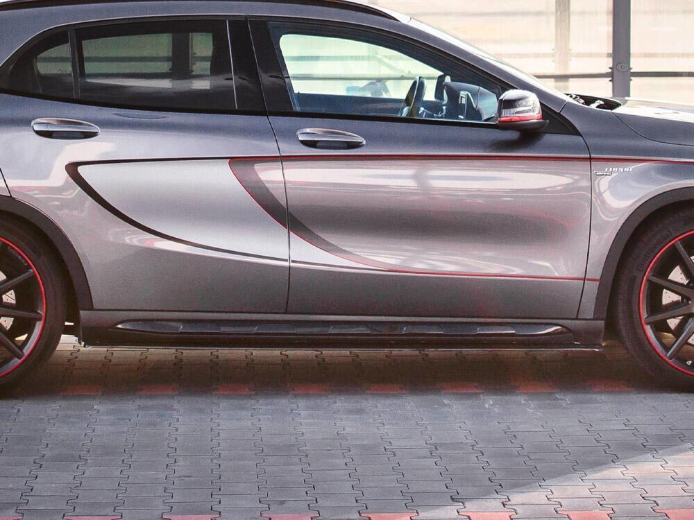 Side Skirts Splitters Mercedes-benz GLA 45 AMG SUV (X156) Pre-facelift (2014-2017) - Textured