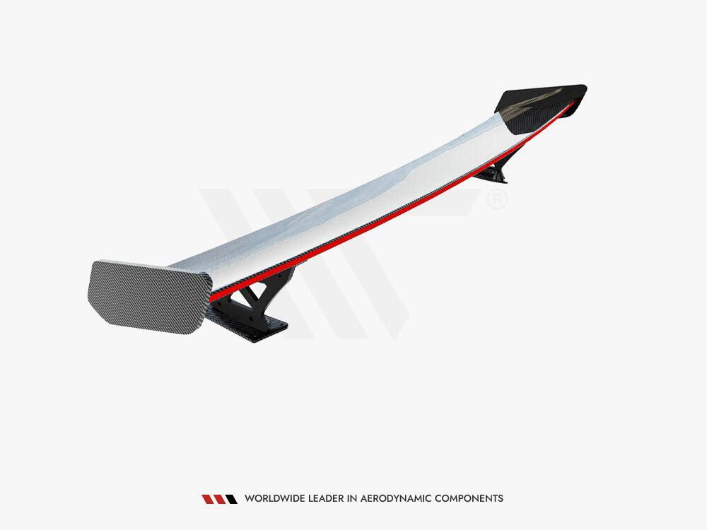 Carbon Spoiler With External Brackets Uprights + LED Audi A3 / A3 S-Line / S3 / RS3 Sedan 8V / 8V Facelift