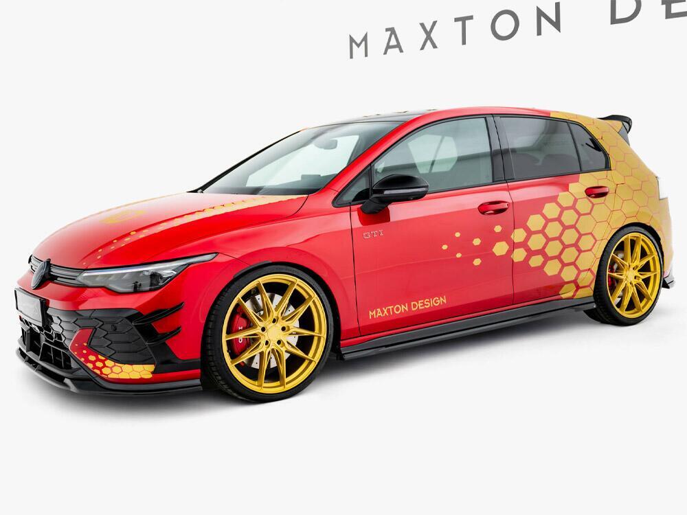 Side Skirts Diffusers V.1 Volkswagen Golf GTI Clubsport Mk8 Facelift