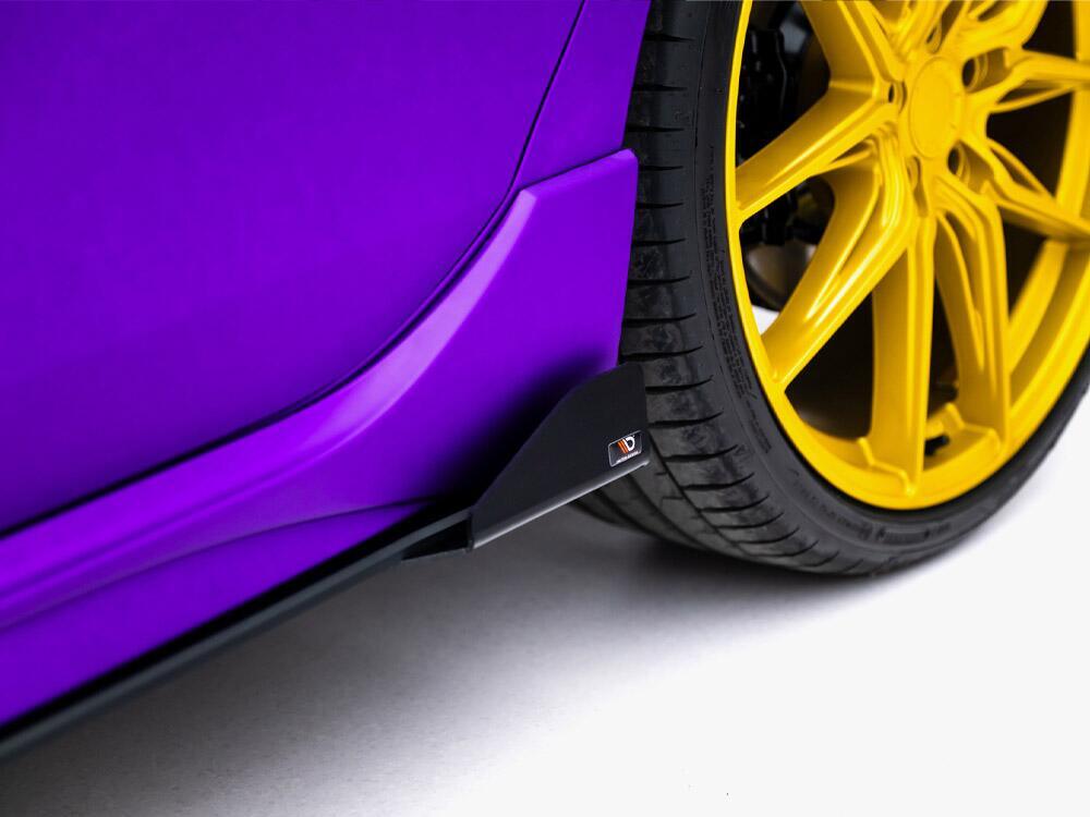 Street PRO Side Skirts Diffusers + Flaps Volkswagen Golf R Mk8 / Mk8 Facelift
