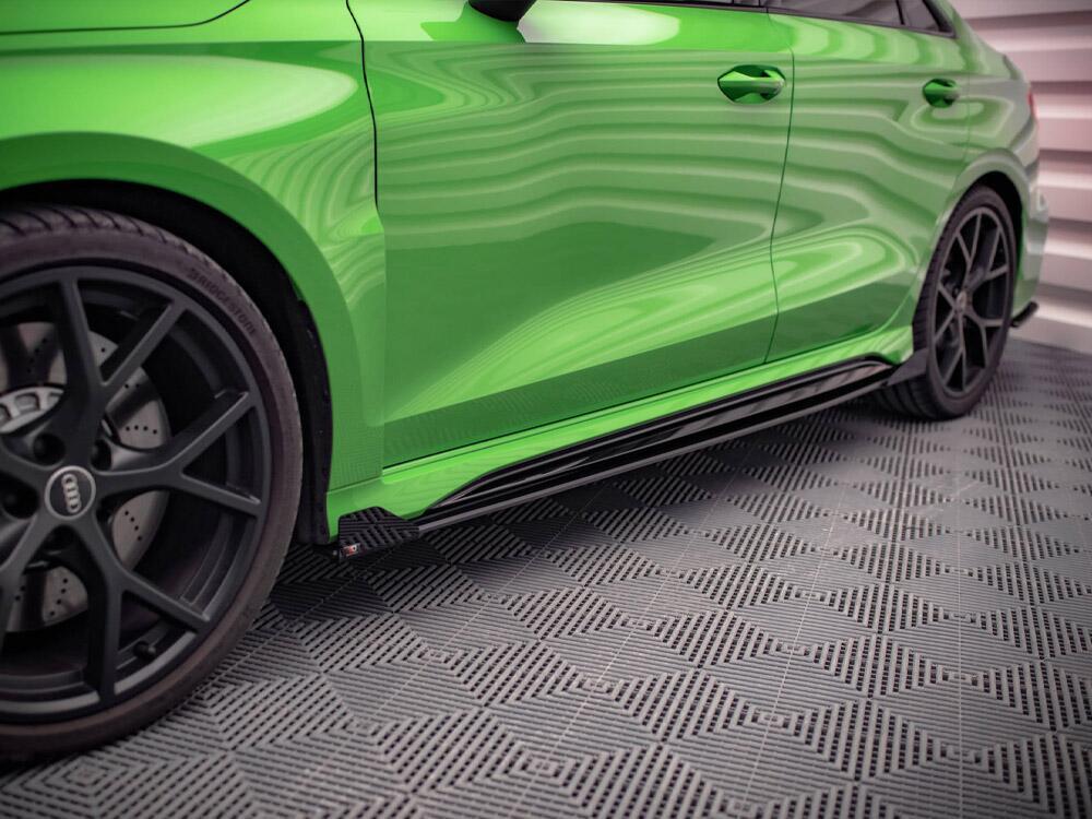 Street PRO Side Skirts Diffusers + Flaps Audi RS3 Sedan 8Y