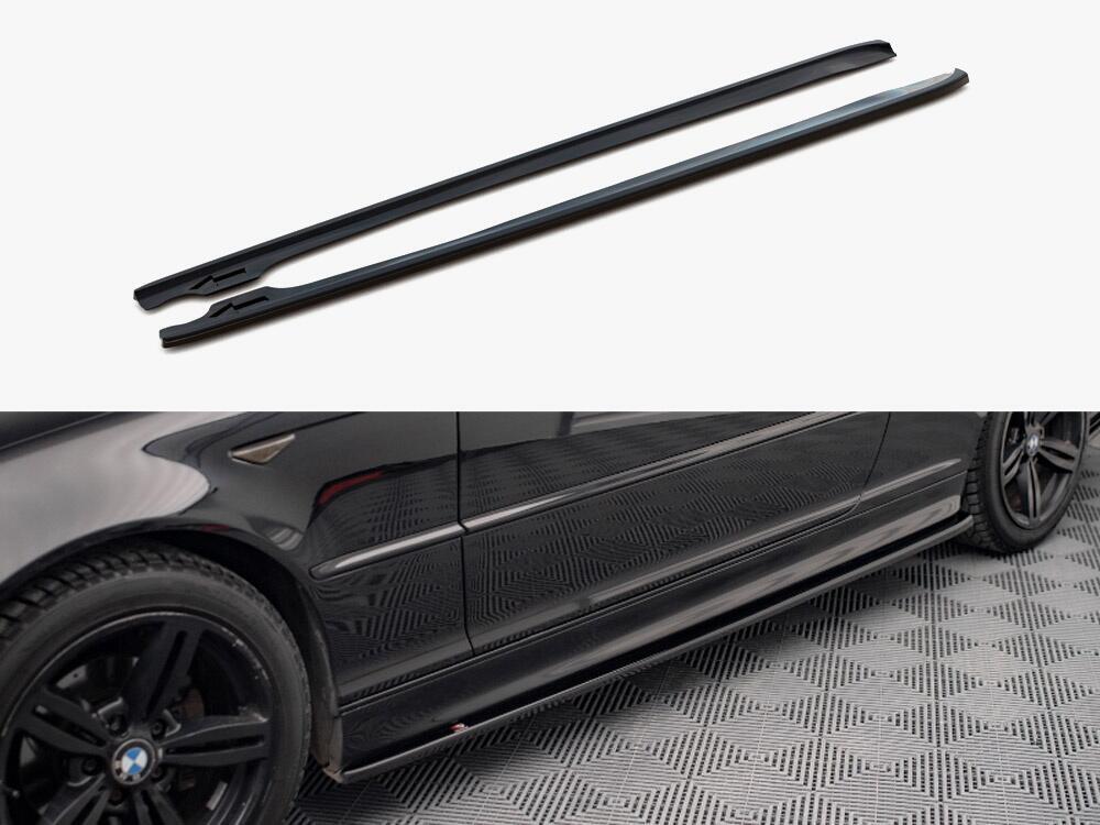 Side Skirts Diffusers V.2 Bmw 3 Coupe M-pack E46 (1999-2005)