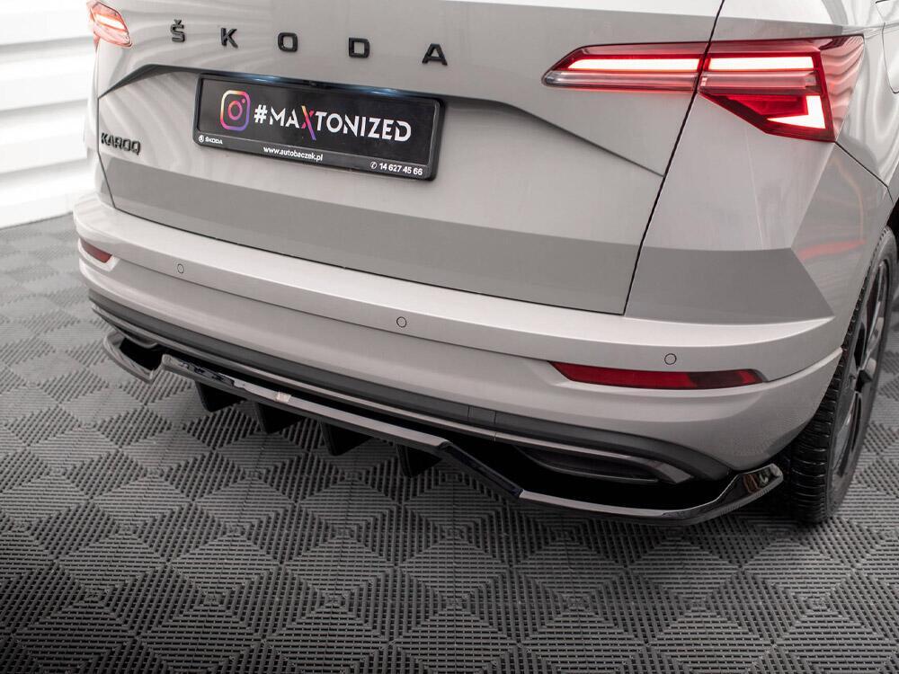 Rear Splitter (Vertical Bars) Skoda Karoq Sportline Mk1 Facelift