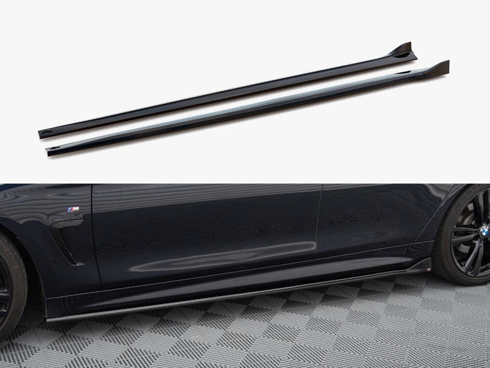 Side Skirts Diffusers V.3 BMW 4 Coupe / Gran Coupe / Cabrio M-Pack F32 / F36 / F33