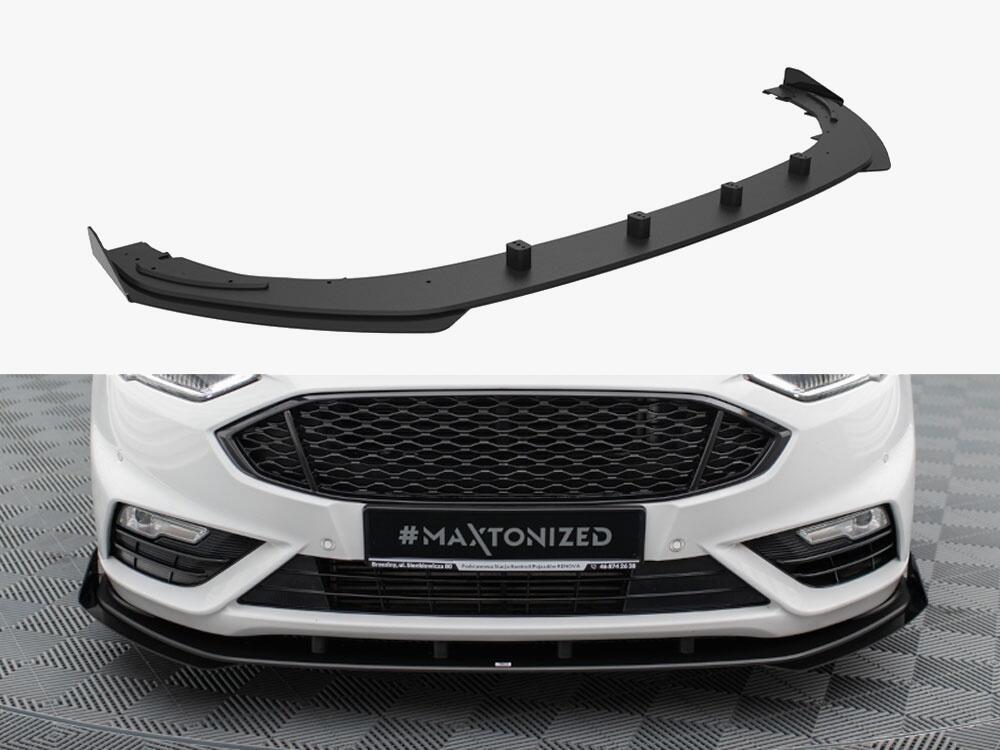 Street PRO Front Splitter + Flaps Ford Mondeo Sport Mk5 Facelift / Fusion Sport Mk2 Facelift