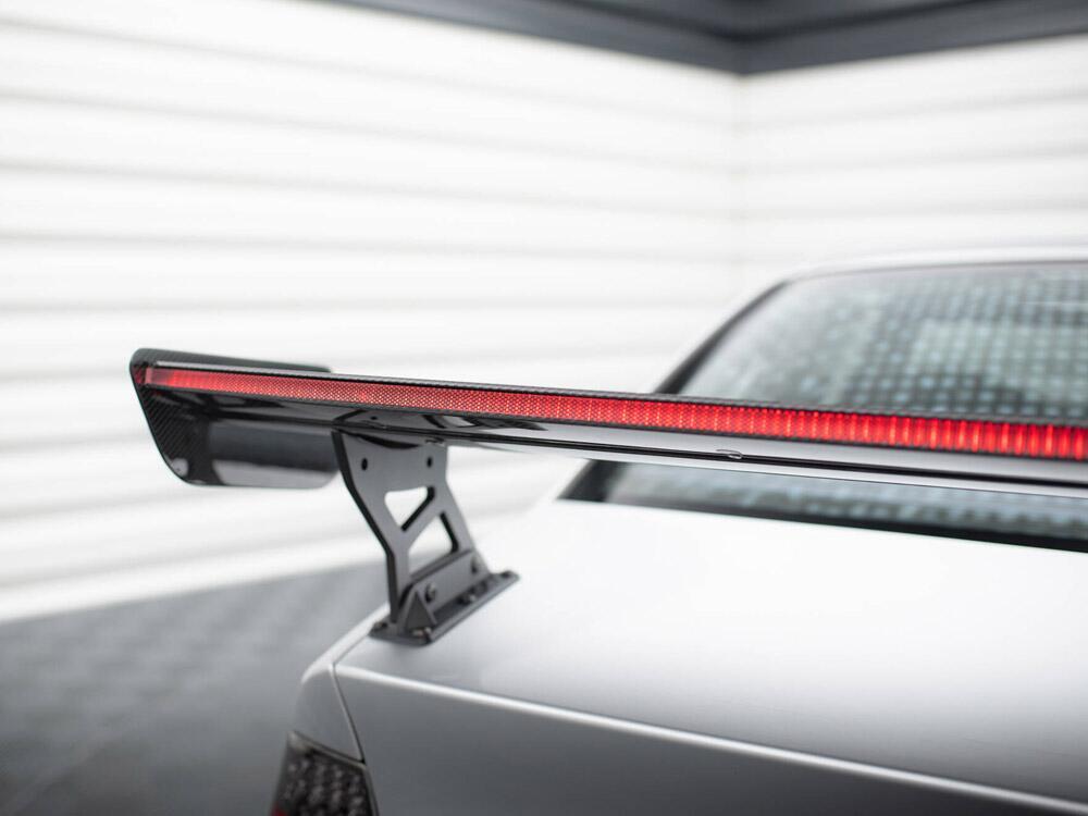 Carbon Spoiler With External Brackets Uprights + LED BMW 3 Coupe E46