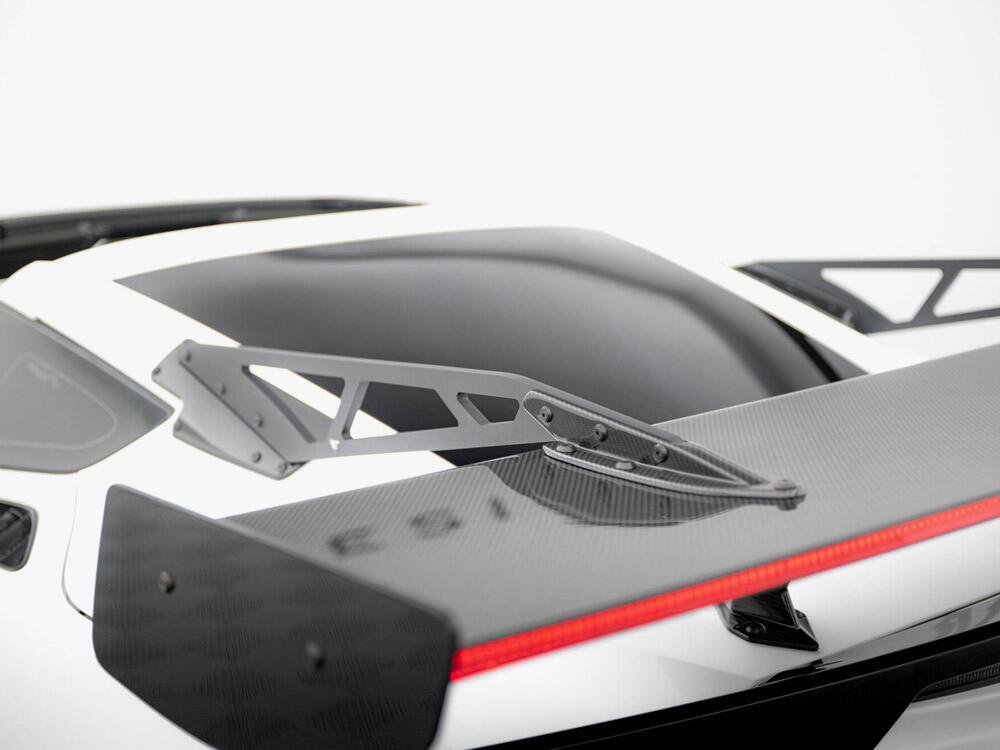 Carbon Spoiler With Upper Swan Mounting + LED Chevrolet Corvette Stingray / Grand Sport C7
