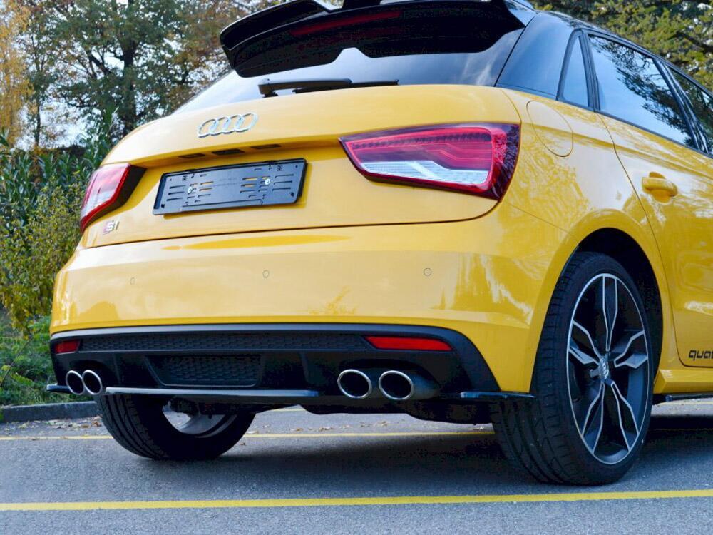 Rear Central Splitter Audi S1 Mk1 (2014-2018) - Textured
