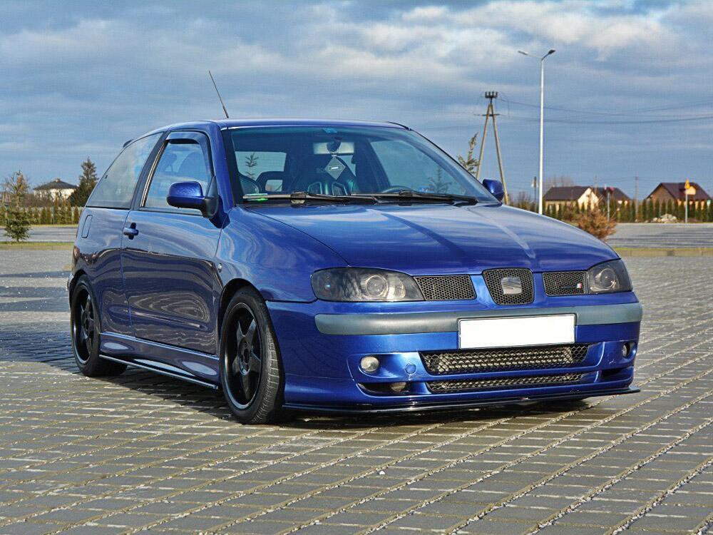 Front Splitter V.1 Seat Ibiza MK2 Cupra Facelift (1999-2002) - Carbon Look