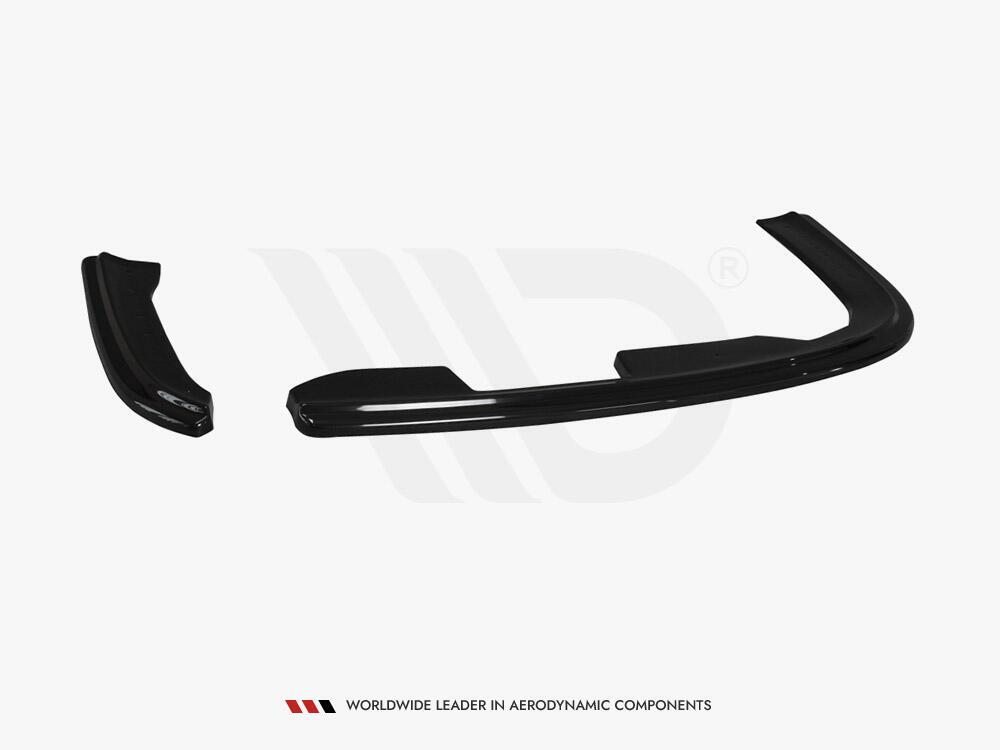 Rear Side Splitters Skoda Octavia Mk2 VRS Estate Facelift - Textured