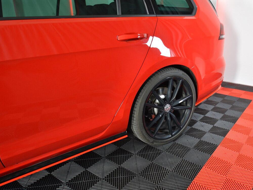 Rear Side Splitters V.2 VW Golf 7 R Variant Facelift - Textured