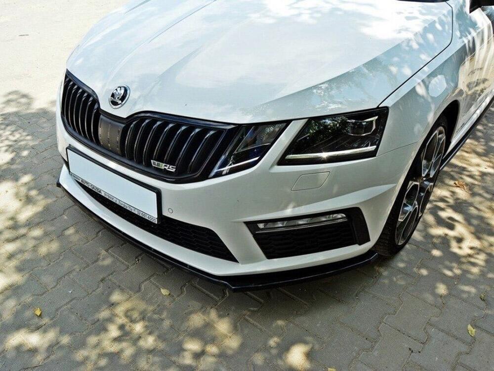 Front Splitter V.1 Skoda Octavia MK3 VRS (2013-2016) - Carbon Look