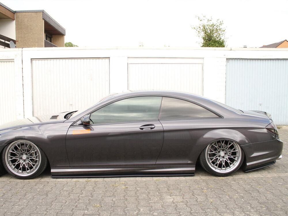 Rear Side Splitters Mercedes CL 500 C216 Amgline (2006-2010) - Carbon Look