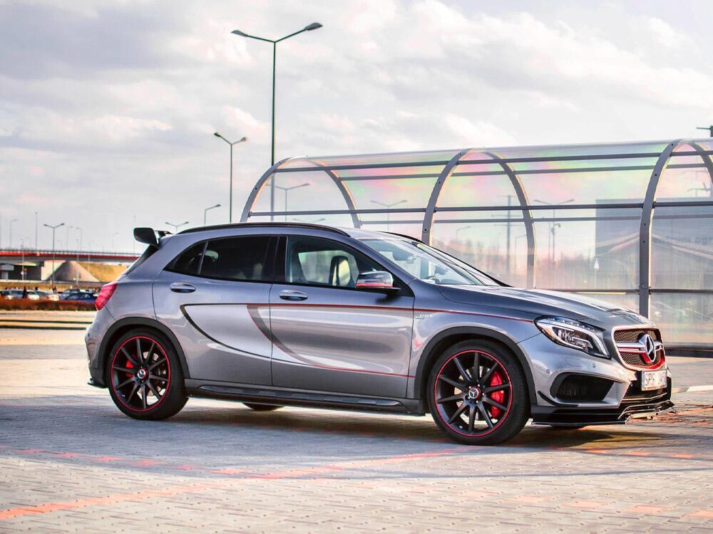 Side Skirts Splitters Mercedes-benz GLA 45 AMG SUV (X156) Pre-facelift (2014-2017) - Textured