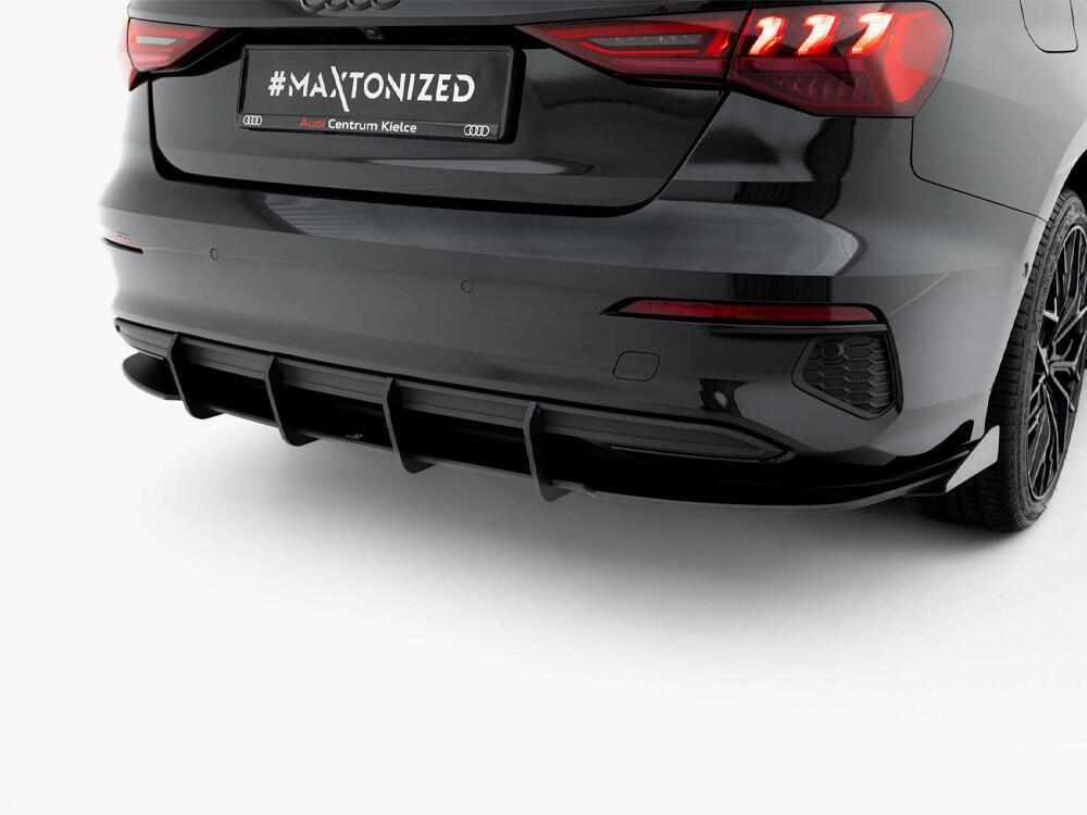 Street PRO Rear Diffuser + Flaps Audi A3 Sedan 8Y
