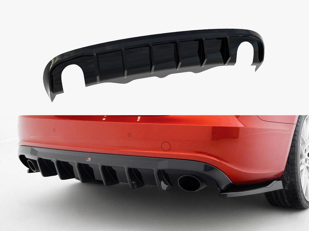 Rear Valance Audi A5 S-Line Sportback 8T (Version with single exhaust tips on both sides)