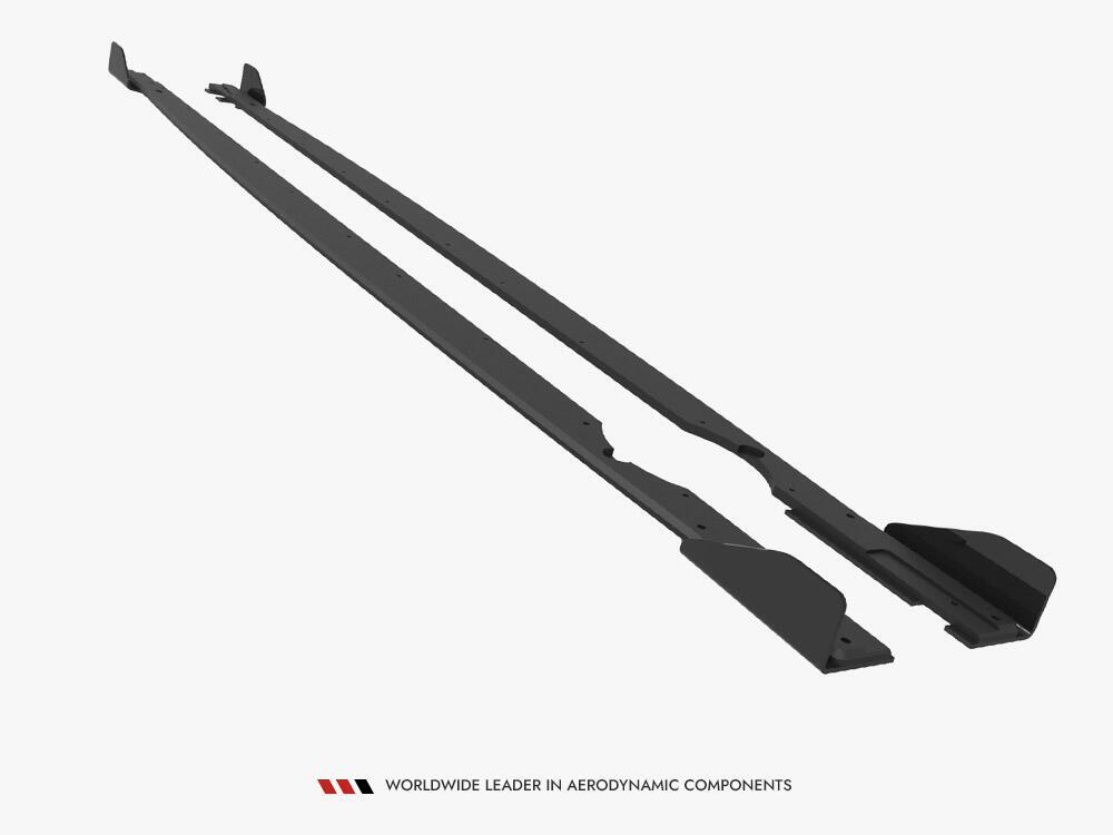 Street PRO Side Skirts Diffusers + Flaps Volkswagen Golf R Mk8 / Mk8 Facelift