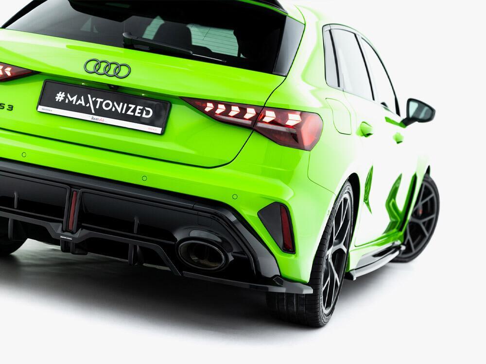Rear Splitter (Vertical Bars) V.2 Audi RS3 Sportback 8Y Facelift