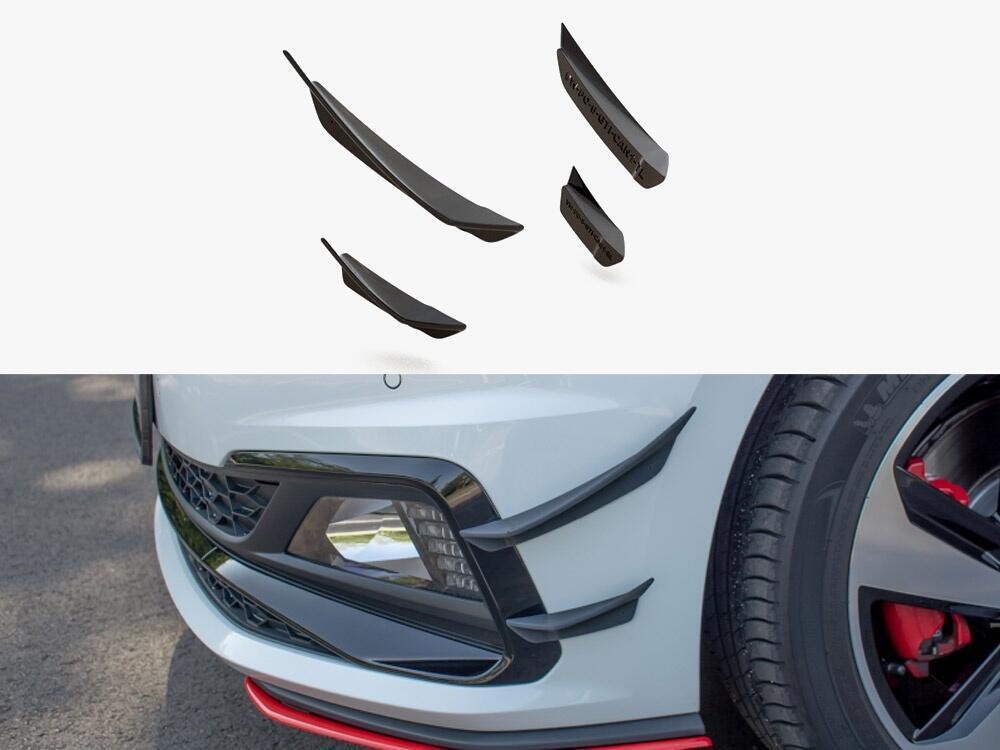 Front Bumper Wings (Canards) VW Polo GTI Mk6